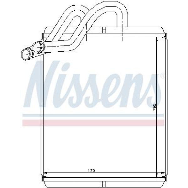 Радіатор опалення салону NISSENS (77518)