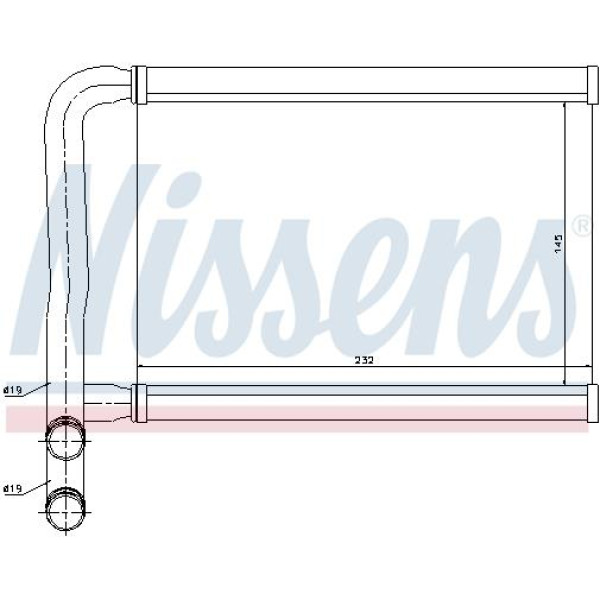 Радиатор отопления салона NISSENS (77631)