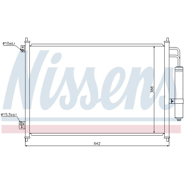 Радиатор кондиционера NISSENS (940121)