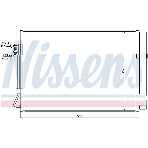 Радиатор кондиционера NISSENS (940243)
