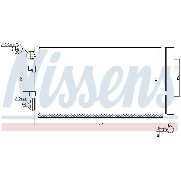 Радиатор кондиционера NISSENS (940259)