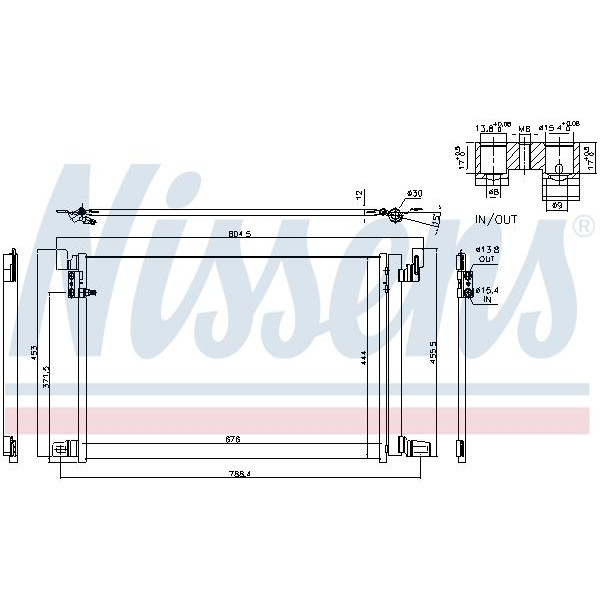 Радиатор кондиционера NISSENS (940685)