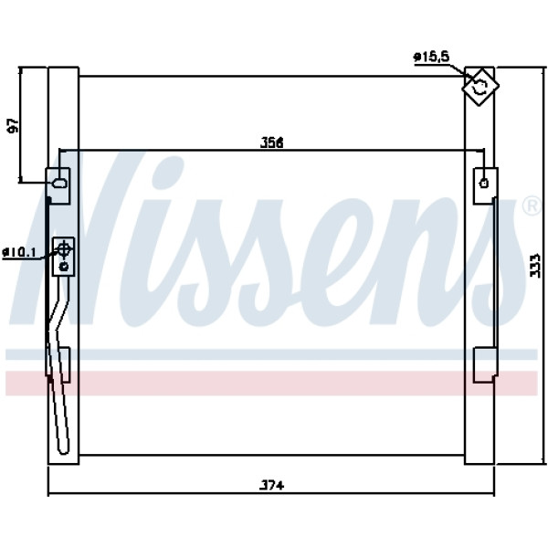 Радиатор кондиционера NISSENS (94289)