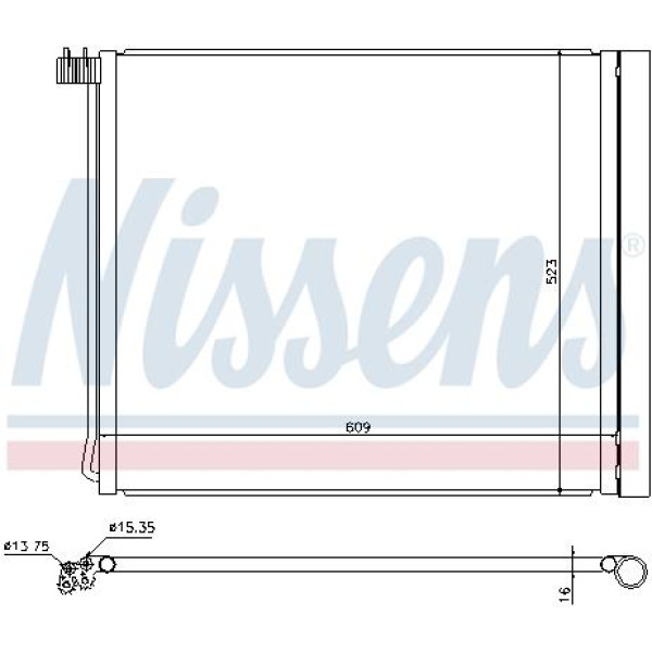 Радиатор кондиционера NISSENS (940339)
