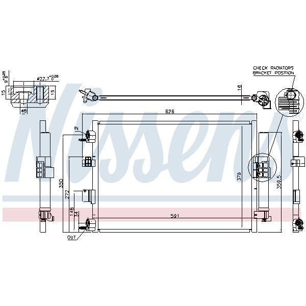 Радиатор кондиционера NISSENS (940463)