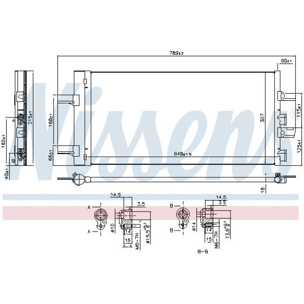 Радиатор кондиционера NISSENS (940686)