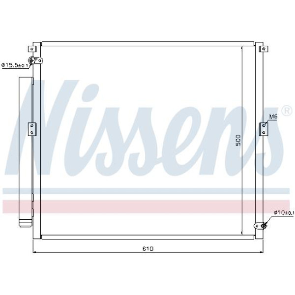 Радиатор кондиционера NISSENS (940167)