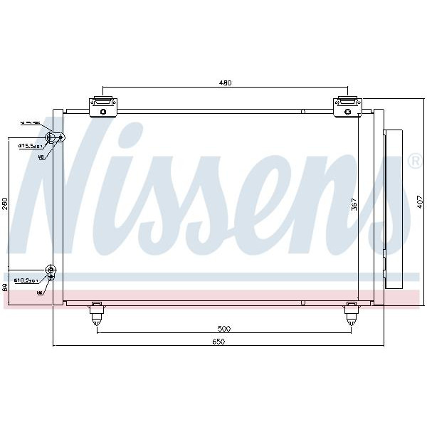 Радиатор кондиционера NISSENS (940299)