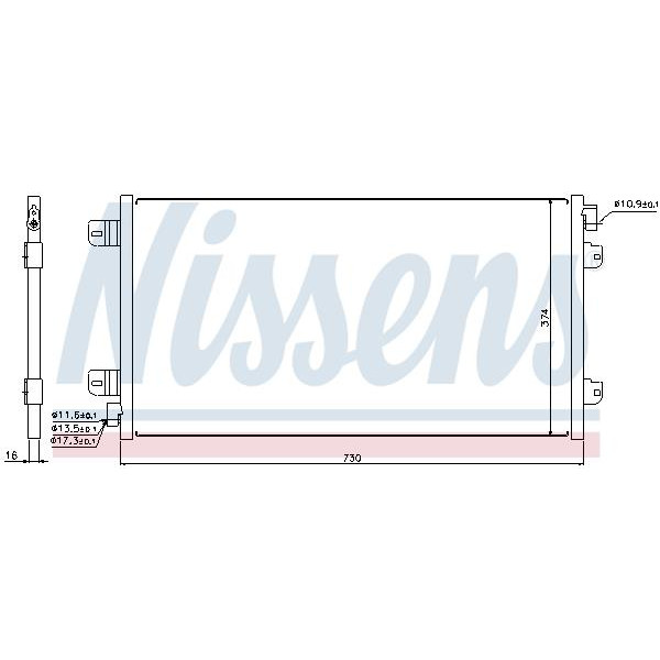 Радиатор кондиционера NISSENS (94659)