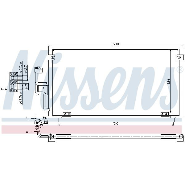 Радиатор кондиционера NISSENS (94702)