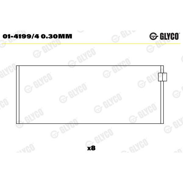 Подшипник шатуна (к-кт) (01-4199/4 0.30MM)