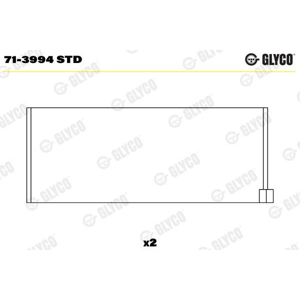 Вкладыши шатунные на 1 шатун (71-3994 STD)