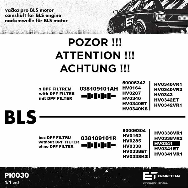 Розподільчий вал (к-т) ET ENGINETEAM (HV0340ET)