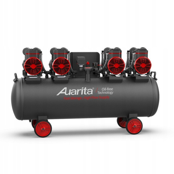 Компрессор безмасляный поршневой 120л 220В. Auarita (2-1450X4F120-220)