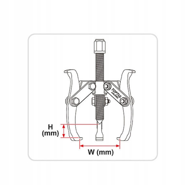Съемник трехзахватный 8" TOPTUL (JJAL0308)