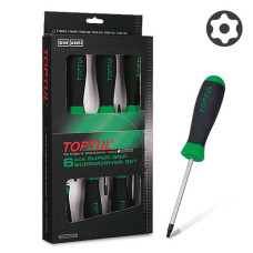 Набір викруток 6 од. TORX з отвором T10-T40 TOPTUL