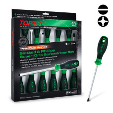 Набір викруток 11 од. PRO-PLUS SERIES (PH, SL) TOPTUL