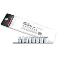 Набір головок TORX 3/8 "E8-E20 8од. TOPTUL