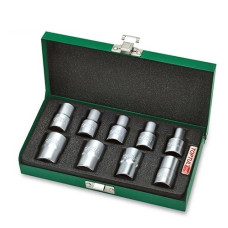 Набір головок TORX 1/2" E10-E24 9од. (зірка Давида) TOPTUL