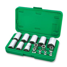 Набір головок Torx Plus EP 1/4", 3/8", 1/2" EP6-EP32 15 од. TOPTUL