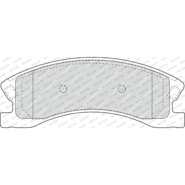 Тормозные колодки дисковые JEEP GRAND Cherokee 2 09.98-09.05 FERODO (FDB1659)