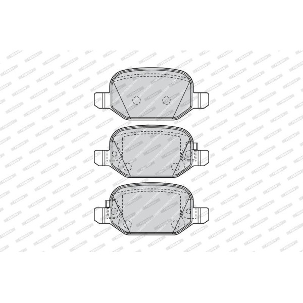 Тормозные колодки дисковые FIAT 500 07/07- FERODO (FDB4459)